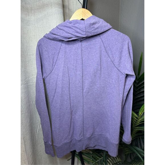 L.L.Bean Women’s Cozy Pullover Sweatshirt Heather Purple Small - Picture 3 of 7
